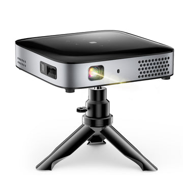 ARTSEA 4K Mini Portable Movie Projector with WiFi and Bluetooth, Equipped with a Stand