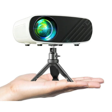 Mini Projector Portable 1080P Movie Projection Compatible with Android/iOS/Windows/TV/USB White 1pc