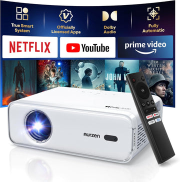 Mini Projector, Portable Projector Portable Outdoor Projection for iOS/Android/PS5 White
