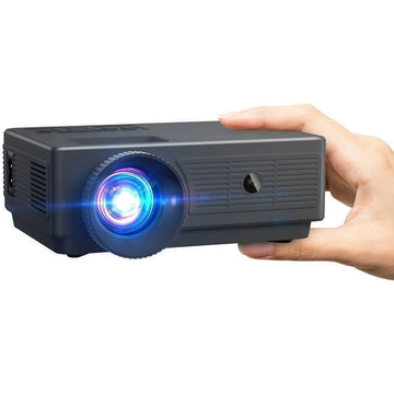 Mini Projector 1080P Portable Projector, Compatible with iOS/Android/ Windows/TV/HDMI/USB Black 1PC
